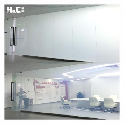 China Self adhesive pdlc film power supply privacy window smart electronic chromatic glass film for office for sale