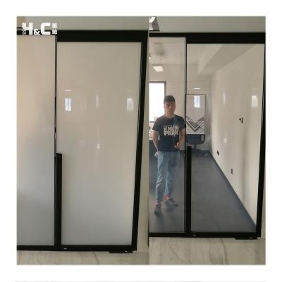 China Smart Glass Wall Industrial Privacy PDLC Glass Dimming Switchable Glass For Doors for sale