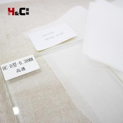 China Hotel Plastic EVA Film For Exterior Extra Clear Glass Lamination Glass Foil Super Clear EVA Film For Building Glass for sale