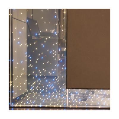 China Amazing decorative hotel LED laminated glass tempered laminated glass for ceiling light glass for hotel and House application for sale