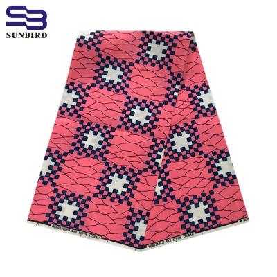 China Hot Selling African Polyester N/A Imitate Wax Print Fabric Cheaper PriceGood Hand Feeling for sale