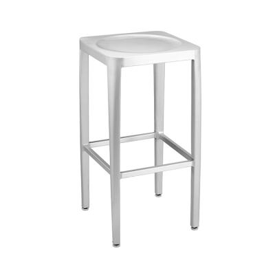 China Modern White Aluminum Stool Metal Barstool for sale