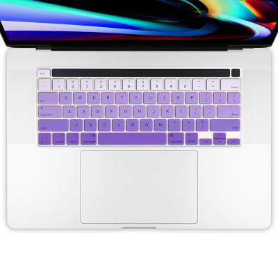 China US Silicone Rubber Eco-friendly Waterproof English Soft Keyboard Covers For Macbook Pro 13 16 for sale