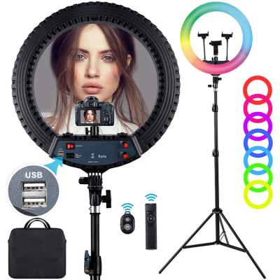 China 288 Degree 45CM Colorful LED Ringlight 3200-5600K/95+ CRI/0-360 18