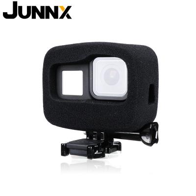 China JUNNX Noise Reduction Video Wind Shield Protective Accessory Housing Case Shell Cover For Gopro Hero 8 Gopro8 Hero8 for sale