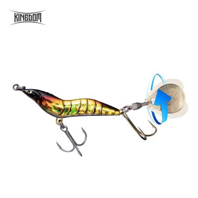 China Metal Lead Kingdom 4002 Slow Jig 8.5g 14g 21g 28g Shrimp Form Metal Jig Lure With Spoon And Hook Sinking Baits for sale