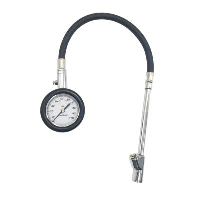 China Different units (automatic PSI tire pressure gauge, dual head direct foot tire pressure gauge for truck for sale