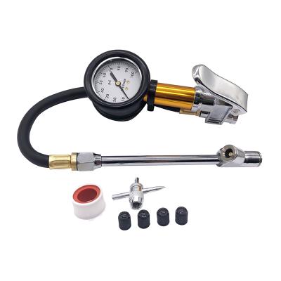 China High Accuracy Custom Tire Pressure Gauge Best Price Top Quality Car Tire Pressure Gauge With Hose for sale