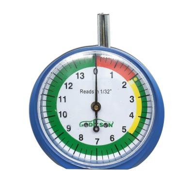 China Professional Dial Easy Read Tire Groove Depth Gauge 0-10mm/0-13 (1/32nds) Wheel Thickness Gauge for Motorcycle, Car, Truck and Bus for sale