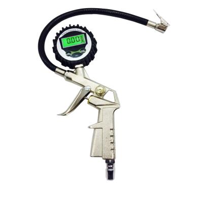 China Removable Air Chuck With Hose Atmospheric Pressure Tire Inflator Digital Gauge (Hose Length Can Be Ordered) Tire Rubber Repair for sale