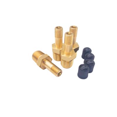 China Wholesale Customized Car Wheel Tire Valve Stem Copper Tubeless Brass Tire Valve Stem for sale