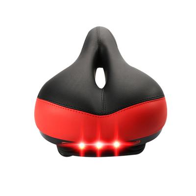 China Mountain Sports Bike Soft Mountain Bike Saddle Cushion Bicycle Saddle With LED Light for sale