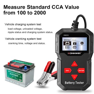 China Automobile Battery Detector Applies to All 12V Gasoline Vehicles Universal Car Diagnostic Equipment with 9 Languages ​​Diagnostic Tool for Car Car Battery Detector for sale