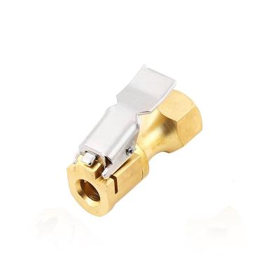 China Inflating Heavy Duty Brass Clip On Air Chuck For Tire Inflator Gauge Compressor Accessories for sale