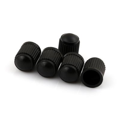 China dustproof & decorate black color Cheap Tire Valve Stem Dust Caps Tire Valve Schrader Plastic Tire Valve Covers for sale