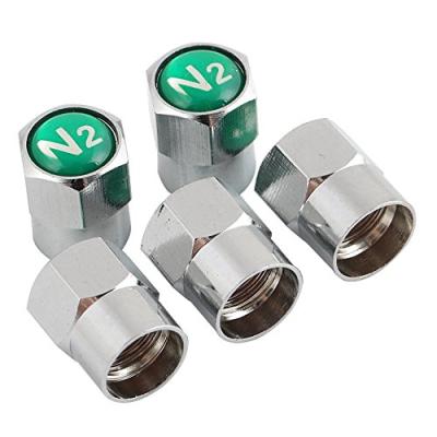 China Decoration Chrome Plated Brass Schrader Tire Valve Stem Caps For Car Motorcycle Truck for sale