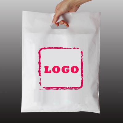 China Custom Printing BIODEGRADABLE d2w bio heavy duty retail degradable large die cut plastic bags with own logo for sale