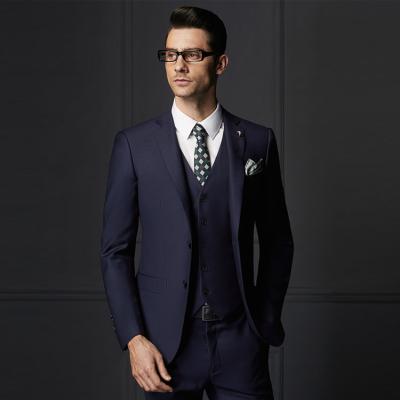 China New Style Woolen Cloth Two Button Lapel Button Pant Design Pant Suits Wedding Slim Fit Anti-Shrink Men for sale