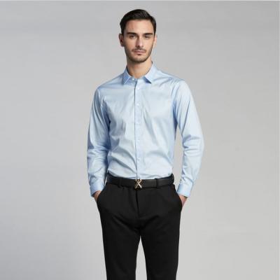 China Anti-pilling Wholesale Customized Casual White Slim Fit Shirts For Man's Suit for sale