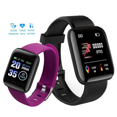 China Touch Screen 116 Plus D13 Cheapest Smart Watch For Android Heart Rate Tracker Blood Pressure Oxygen Waterproof Smartwatch Reloj Inteligente for sale