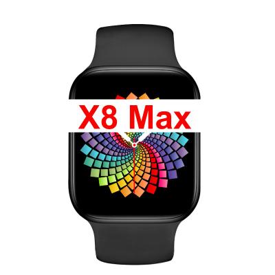 China 2023 X8 MAX Touch Screen SmartWatch Magnetic Charging Rotate Watches 1.75 inch IP67 Waterproof Smart Watch Reloj inteligente relogio for sale