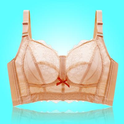 China Seamless Women's Underwear Full Cup 200kg Lift Up Chest Large Size Slim Reduction Without Sponge No Tender Bra Big Ring Steel Breast for sale