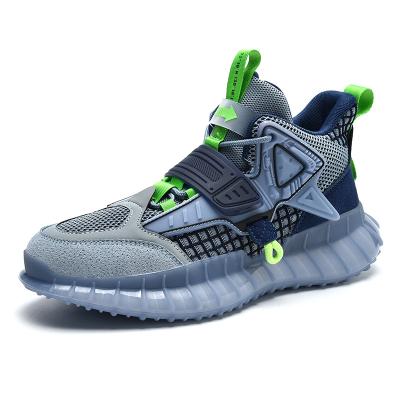 China New Men's Sneakers High Woven Breathable Trend Running Shoes Comfortable Soft Comfortable Casual Unique Shoes for sale