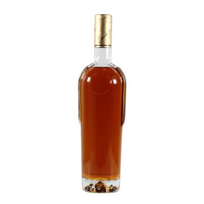 China Premium Custom Whiskey Vodka Wine Rum 750ml Luxury Gin Glass Bottle for sale