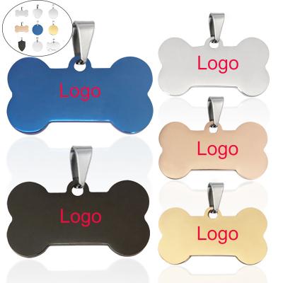 China Custom Europe Stainless Steel Army Blank Chain Around Shaped Luxury Collar Dog ID Pendant Tag Personalize Military Engraved Dog Tags for sale