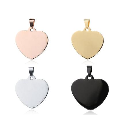 China Europe Custom Heart Shape Blank Stainless Steel Metal Pendant Sublimation Pet Name ID Tags Aluminum Blank Tags For Dogs for sale