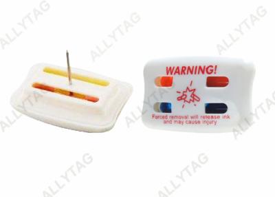 China Clothing Stores Ink Security Tag 43 X 27mm With Red / Blue Color for sale