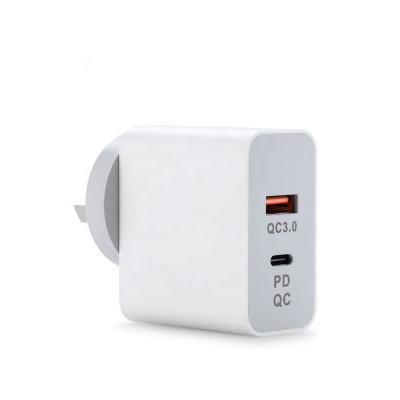 China 36w palladium usb c 3.0 multi port charger qc3.0 mobile phone au wall socket 36w usb charging multi port pc charger for sale