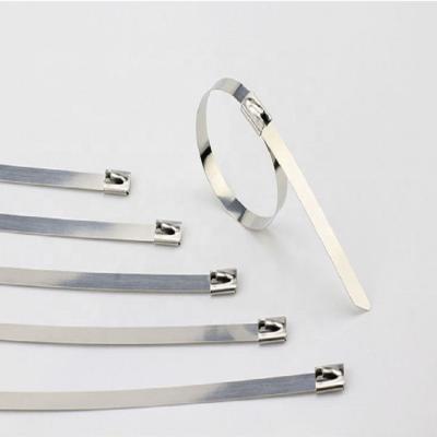 China High Quality 304 SS 316 Steel Self-Locking Cable Ties Stainless Steel Cable Ties for sale