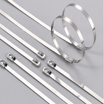 China Stainless Steel Cable Tie.etc SS304/201/316 Cable Tie 4.6mm width/8mm 200mm Length Metal Cable Tie for sale