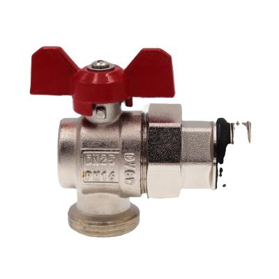 China Water general angle headwheel white vancoco yk415p polished brass chrome drain valve yk408p ppr manufacturer for sale