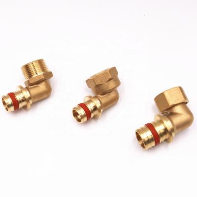 China Faster Installation Brass Slip-On Fittings To Plumb PEX Pipe Joints Equal Reducing Tee International Standard for sale