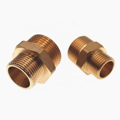 China Faster Installation Brass Male Threaded Fittings Thread For PEX Pipe Joints Reducing Coupling For Tubing for sale