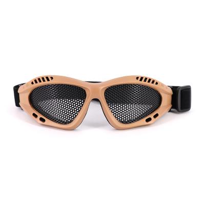 China Outdoor Shooting Protective Military Tactical Steel Mesh Airsoft Game Glasses for sale