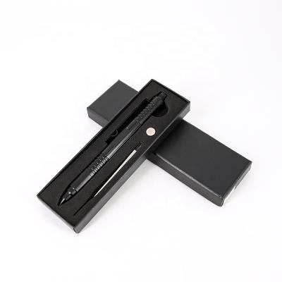 China Self-defense Tactical Pen Glass Breaker Tactical Pen Universal Anti-Slip Tungsten Steel Tool Gear Pen with LED Flashlight for sale