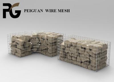 China O PVC revestiu o fio da caixa de Gabion, fio Mesh Panels de 3mm Gabion à venda