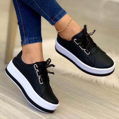 China Wholesale Fashion Trend Ladies Luxury Flat Women's Sports Sneakers Women's Casual Shoes for sale