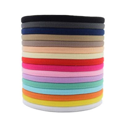 China Baby Nylon Seamless Headband Spandex 30 Colors Newborn Infant Elastic Headband Kids DIY Headwear Hair Accessories 100pcs/lot for sale