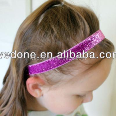 China Spandex / Nylon Kids Glitter Headband 5/8