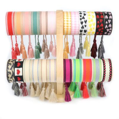 China Vintage 150 Designs Wholesale Embroidery Bangle Friendly Bracelets Vintage Braided Bracelet Wedding Tassel Rope Party Gift Jewelry for sale