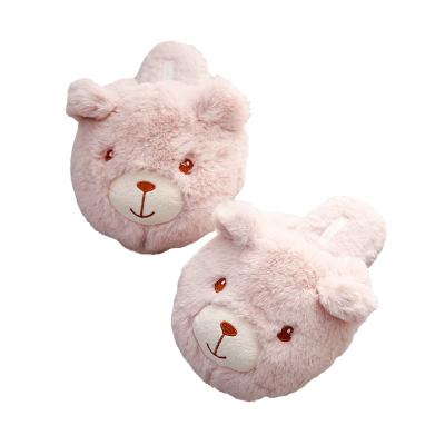 China Cushioning Bear Bel Couples Non-slip Cotton Waterproof Slippers Warm Thick-soled Home Room Wear for sale