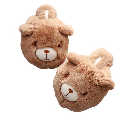 China Cushioning Hot New Stereo Bear Head Indoor Shoes Waterproof Slippers Can Be Worn Outdoors for sale