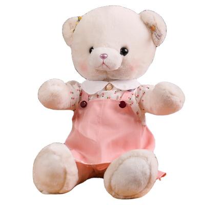 China Soft Toys LOGO Stuffed Bears Toys Manufacturer Custom Brown Teddy Bear T-shirts Animal Plush Sublimation for sale