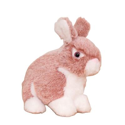 China 23cm Gray Blue Rabbit Stuffed Animals Red Bunny Plush Soft Toys for sale