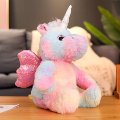 China Gift New Arrival Stuffed Lighted Led Soft Unicorn Plush Musical Glowing Toy With Led for sale