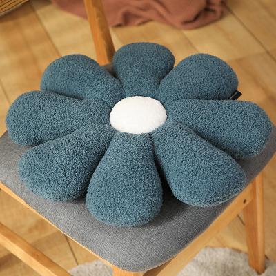 China New Lovely Style Cotton Plush Cotton Sunflower Cushion Nap Colorful Petal Pillow Soft Pillow Cushion for sale